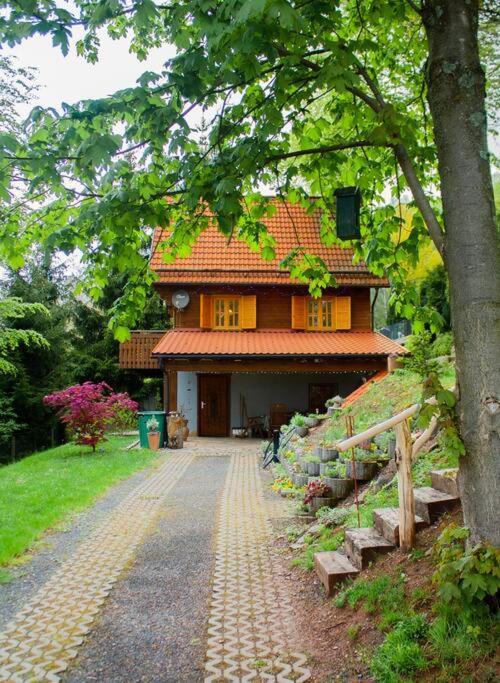Ferienhaus Sonnenblick Entspannung Mit Sauna Kamin Und Balkon Sonneberg Ngoại thất bức ảnh